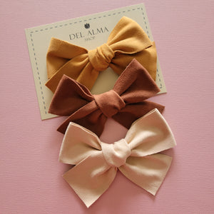Suede Hair Bow