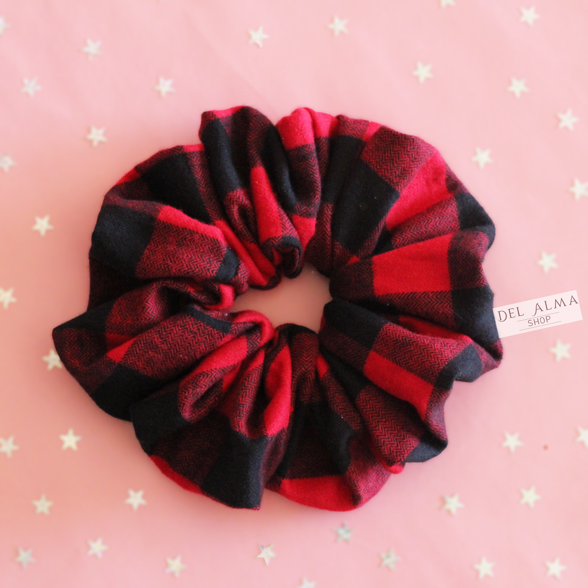 Red Buffalo Scrunchie